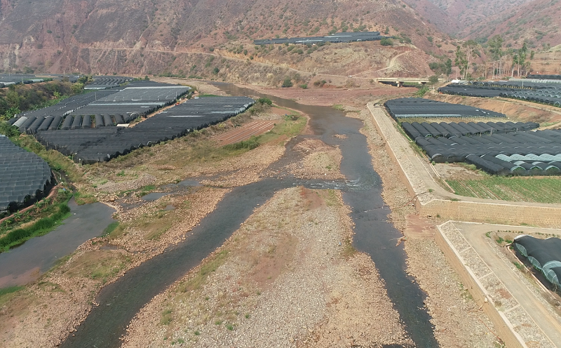 云南省绿汁江新平县段治理工程现场推进会